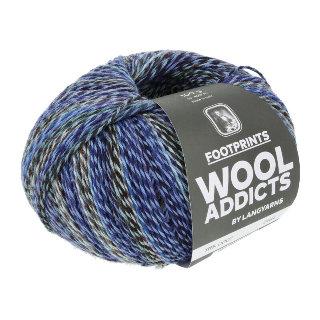Lang Yarns - Footprints 0007 blau