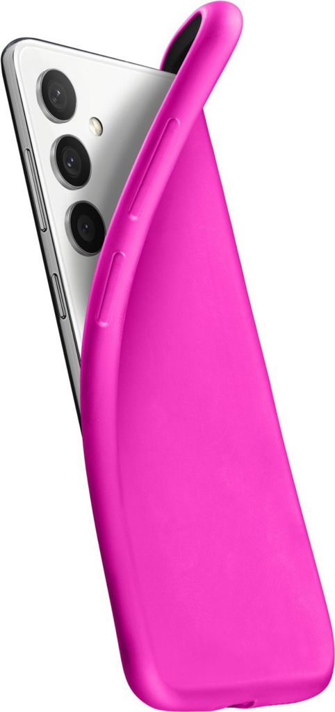 Cellularline Chroma - Galaxy A35 5G Schutzhülle aus weichem, farbigem Gummi, Cover, Samsung, Galaxy A35 5G, 16,8 cm (6.6"), Pink