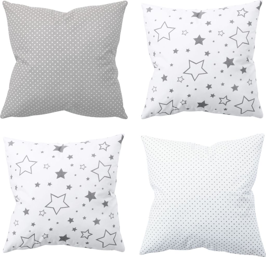 Amilian 4er Set, 45x45 cm 18x18 inch; Dekoratives Kissen, Dekokissen mit Füllung mit Kissenbezug; Sofakissen für Wohnzimmer Kinder Deko