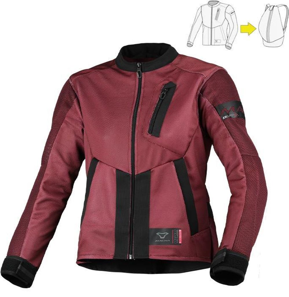 MACNA TORIDA Damentextiljacke XL in rot/schwarz Produktbild 