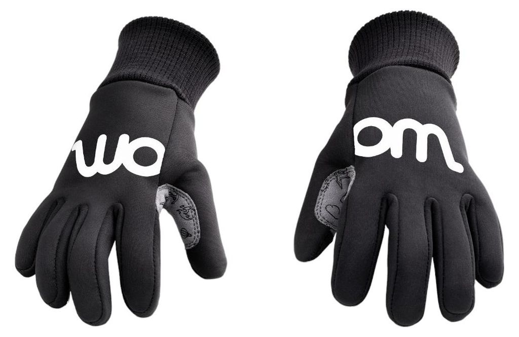 WOOM Warm Tens Kinder Fahrrad Handschuhe schwarz 5