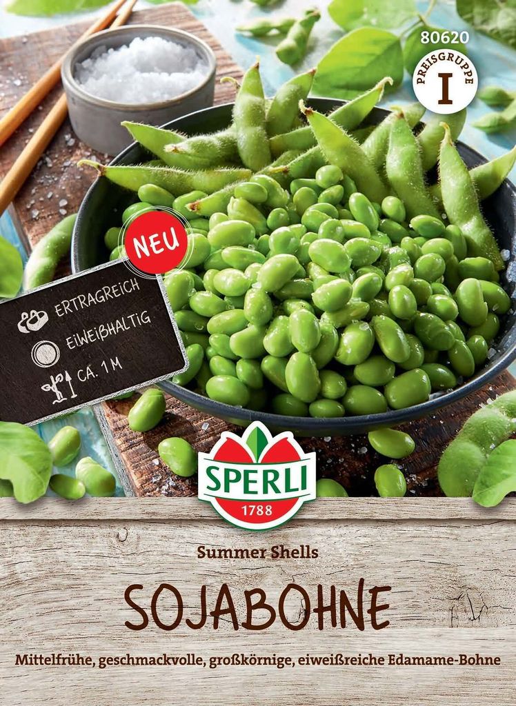 SPERLI Sojabohnensamen Summer Shells Glycine max 30 Produktbild 