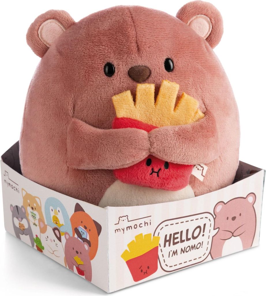 Nici Beer Nomo mit Pommes frites – Kuscheltier – 16 cm Produktbild 
