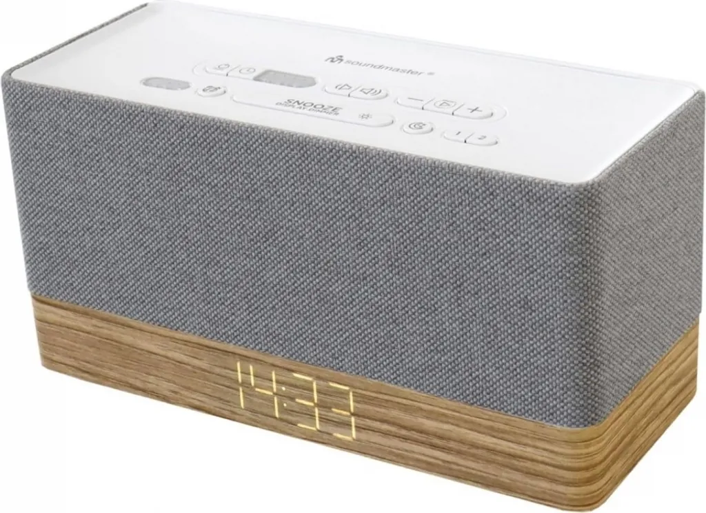 Radio-réveil Soundmaster UR630WE gris pour un réveil sans panne