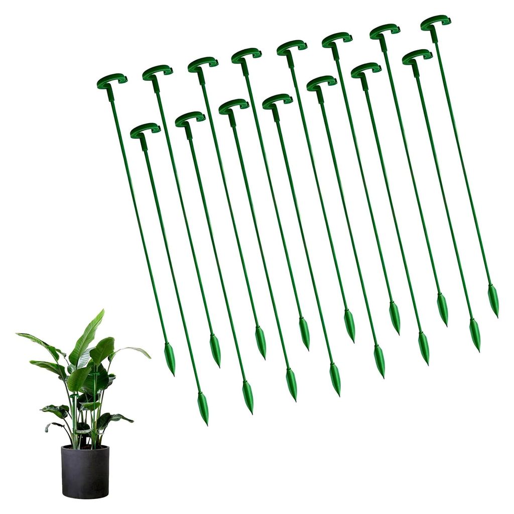 15 Stück Pflanzenstützen 27 cm für Topfpflanzen zur Unterstützung von Phalaenopsis, Hortensien, Pfingstrosen
