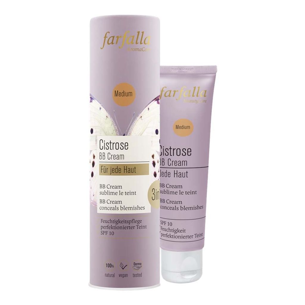 Farfalla Cistrose Für jede Haut, BB Cream medium Bio 30ml
