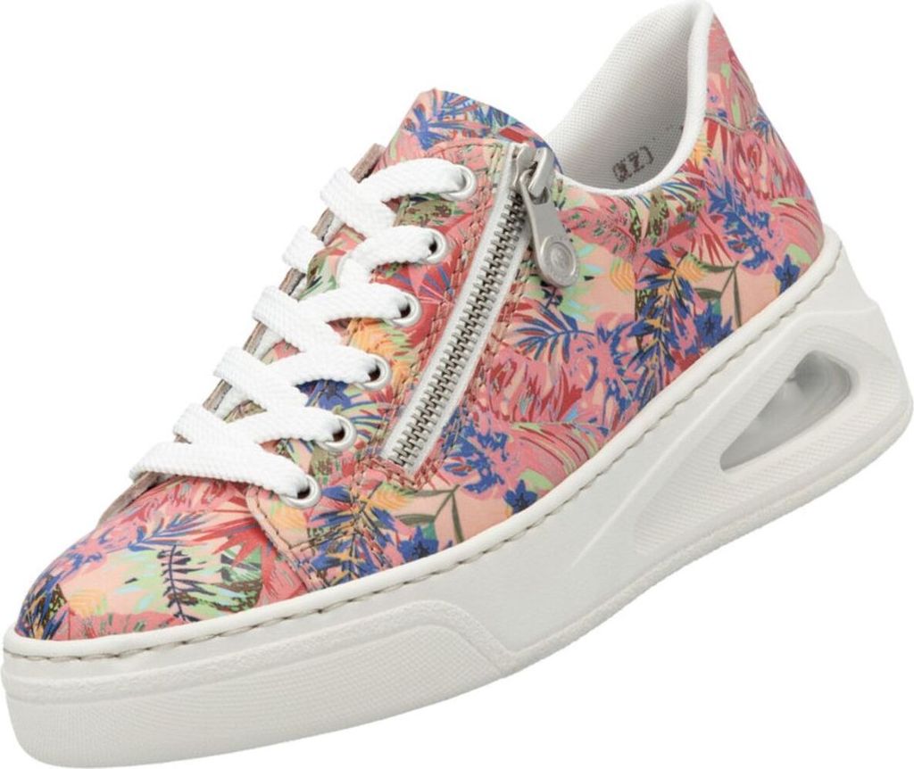 Rieker Damen Sneaker Reißverschluss bunt leicht weiche Produktbild 