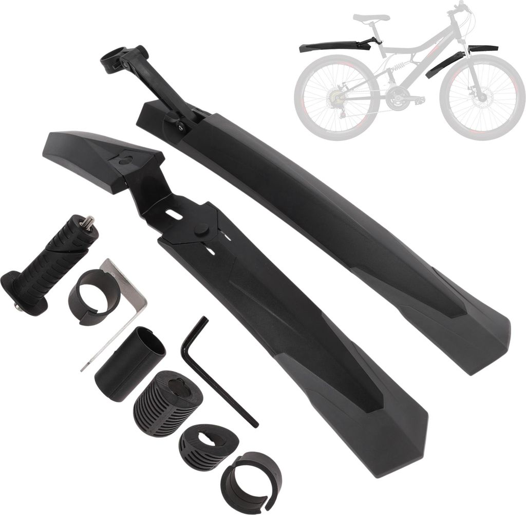 Bike Schutzbleche Set Fahrrad Radfahren Reifen Vorne Hinten Schmutz Schützer Einstellbar Radfahren Fahrrad Schutzblech für Rennrad Mountainbike C...