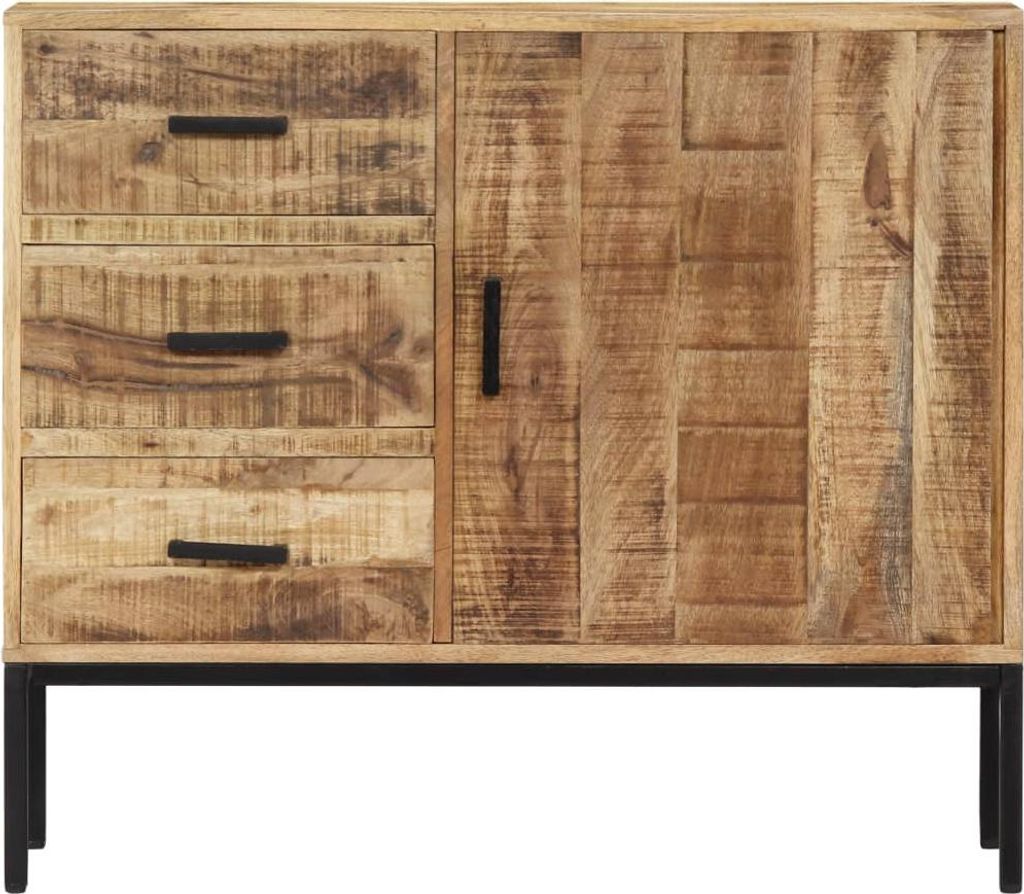 vidaXL Sideboard 88x30x71 cm Massivholz Mango