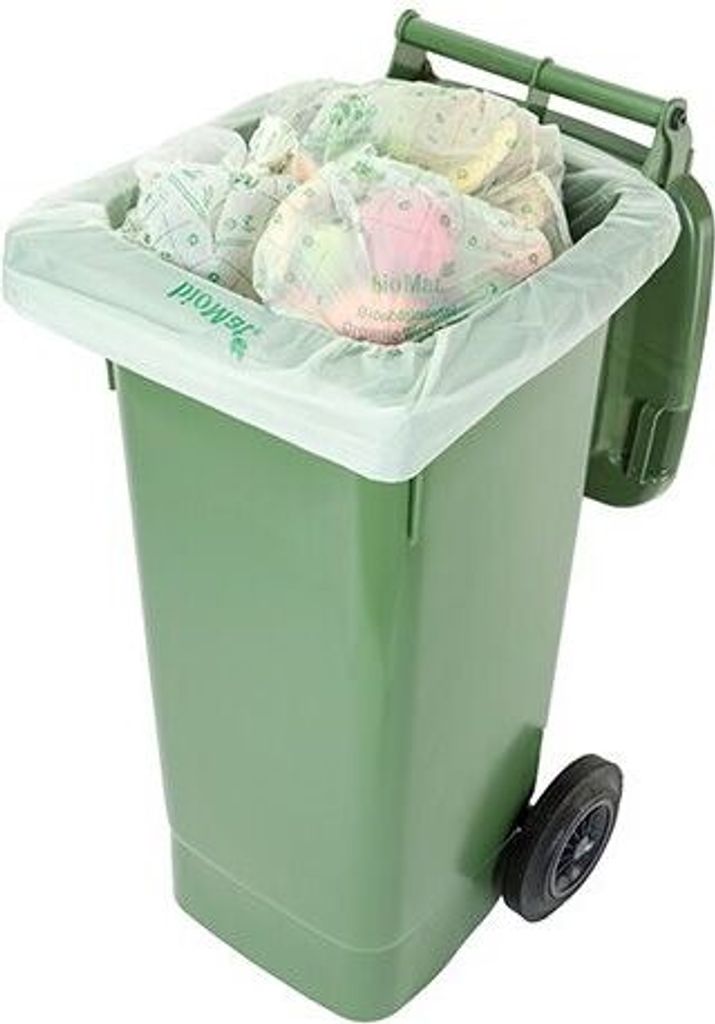 20x bioMat 10 "bioMat" Kompostbeutel auf Stärkebasis 120 l 130 cm x 88 cm ohne Tragegriff | Unbekannte Einheit (10 Stück)