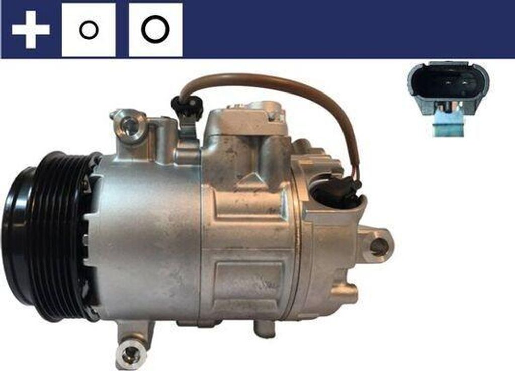 MAHLE ACP 485 000S 6SEU14C Klimaanlage Klimakompressor PAG 46 R134a für BMW 3 Touring (E91) 3 Limousine (E90) 1 Schrägheck (E87) 5 Limousine (E60...