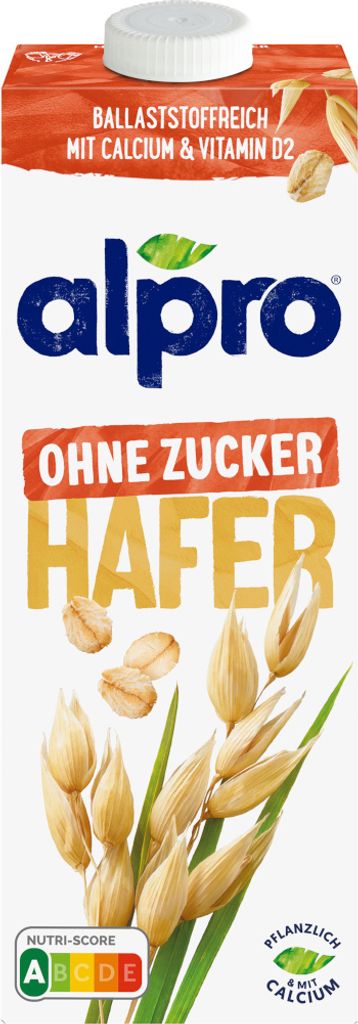 Alpro Haferdrink Ohne Zucker UHT vegan und laktosefrei 1000 ml