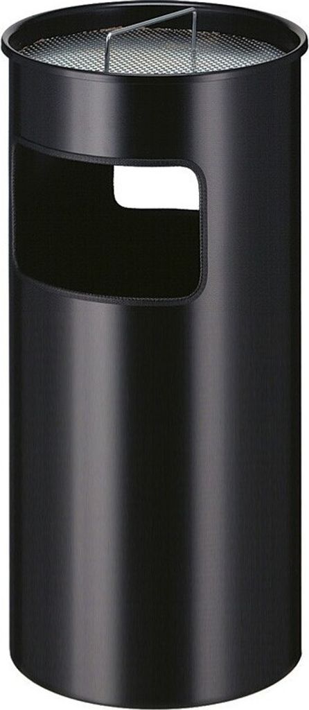 Ascher-Papierkorb, 50 Liter, Farbe:Schwarz