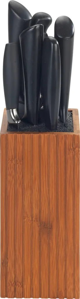 WENKO Mera Ceppo per Coltelli in Bambù Scuro FSC - Design Universale - 11