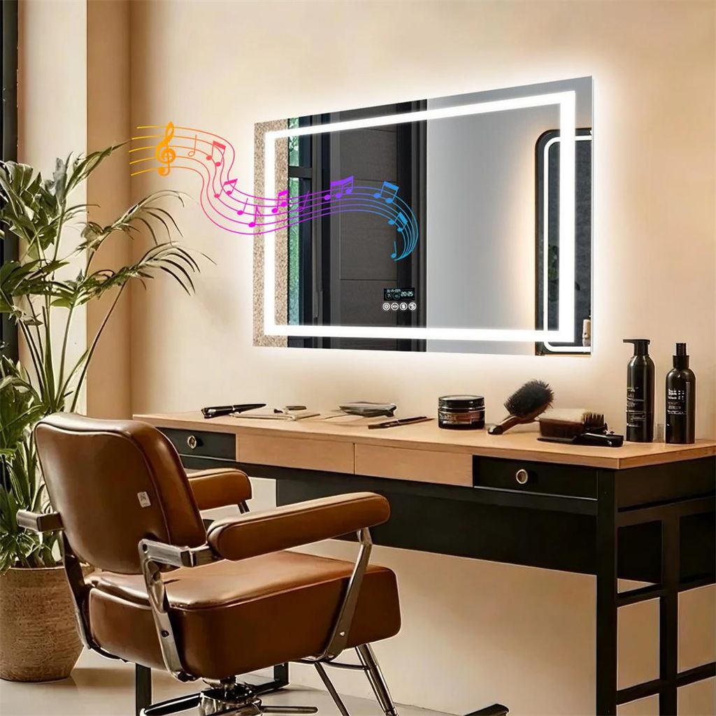 Specchio da Parete a LED per Bagno e Sensore Tattile