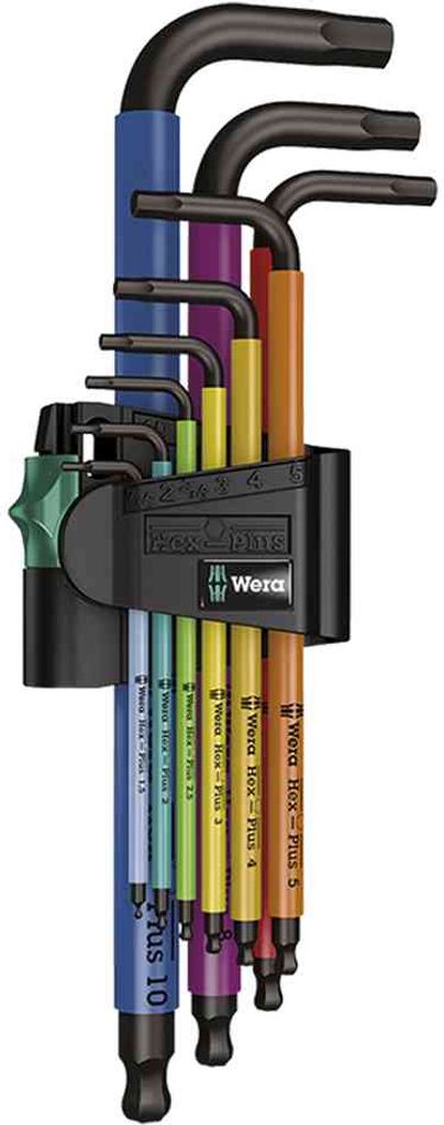 Wera 950/9 HEX-PLUS MULTICOLOUR 1SB (sada úhlových klíčů) Obrázek produktu 