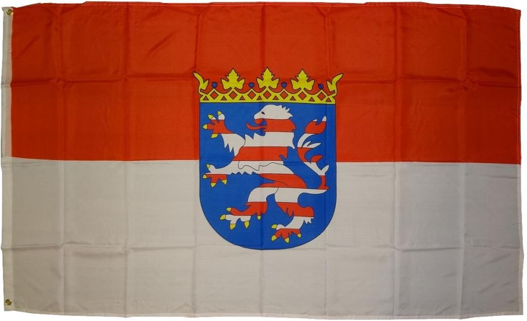 Fahne Hessen mit Wappen 90x150 cm Flagge Produktbild 