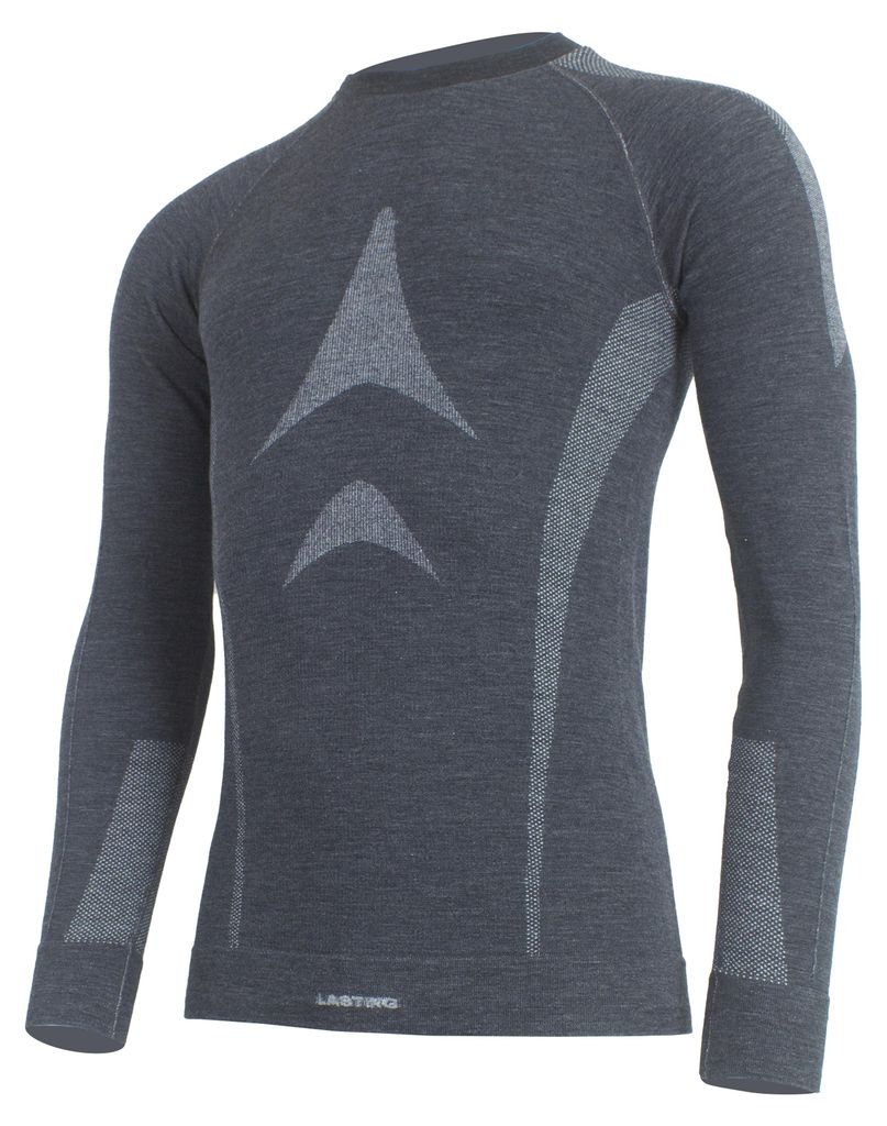 WOLF Herren nahtloses Merino-Langarmshirt