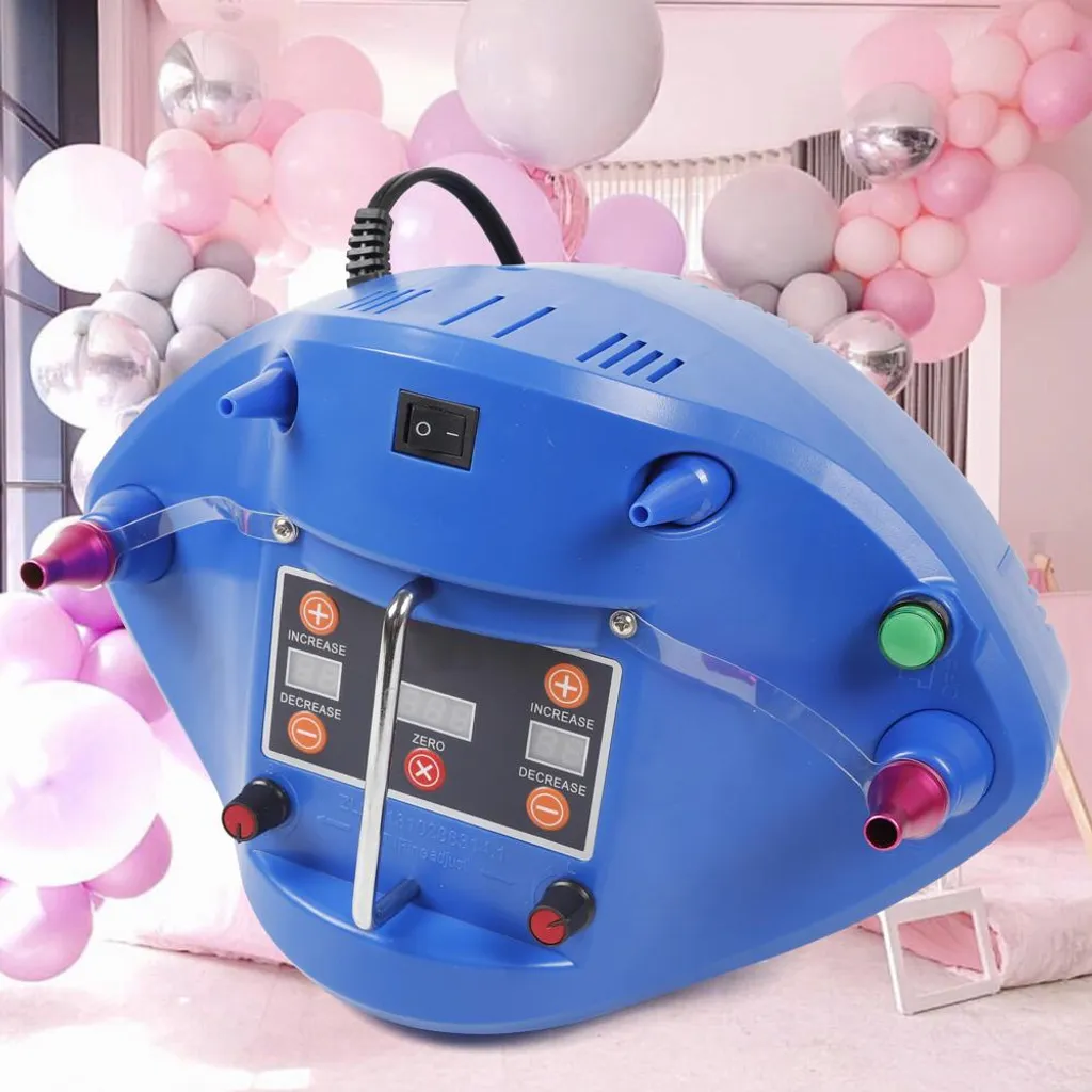 Machine à gonfler les ballons 1200W automatique avec timer précis bleu - 2