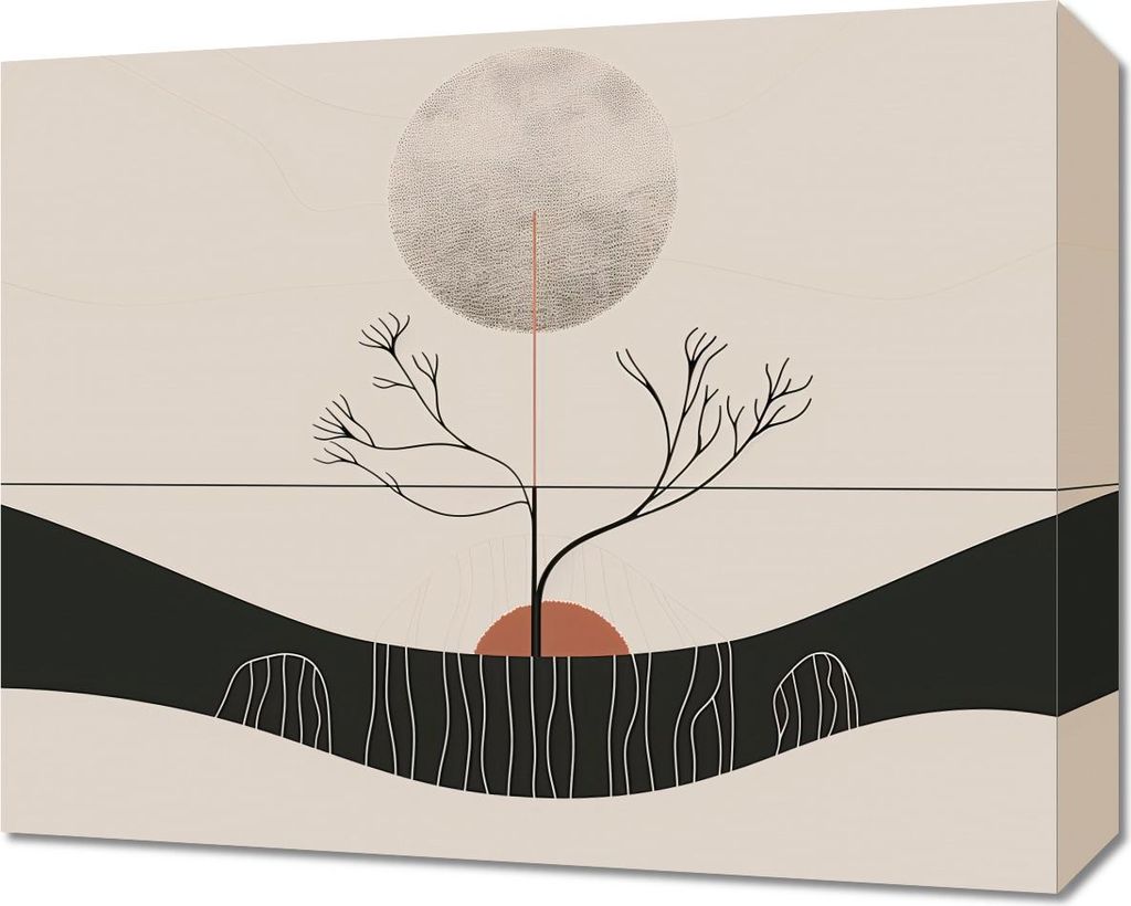 Bild 50x40cm Wintermond