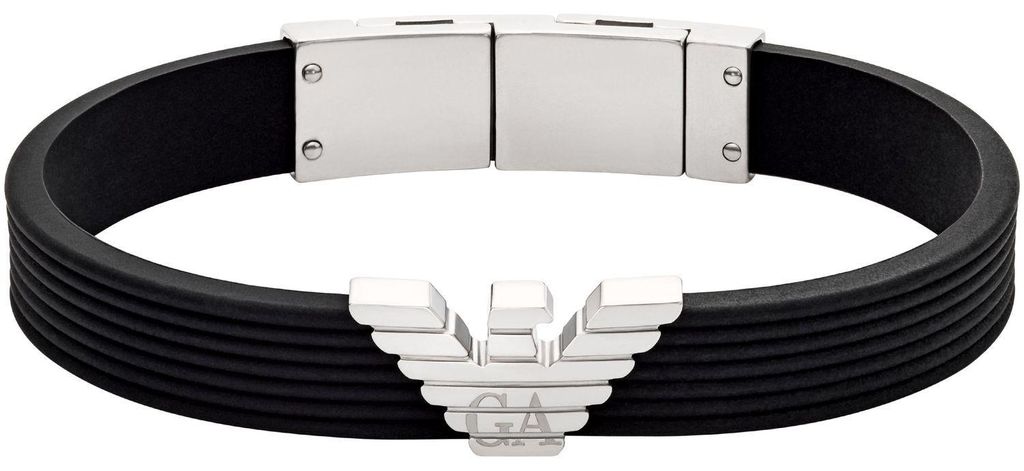 Emporio Armani EGS3168040 Herren Armband Edelstahl Silber Produktbild 