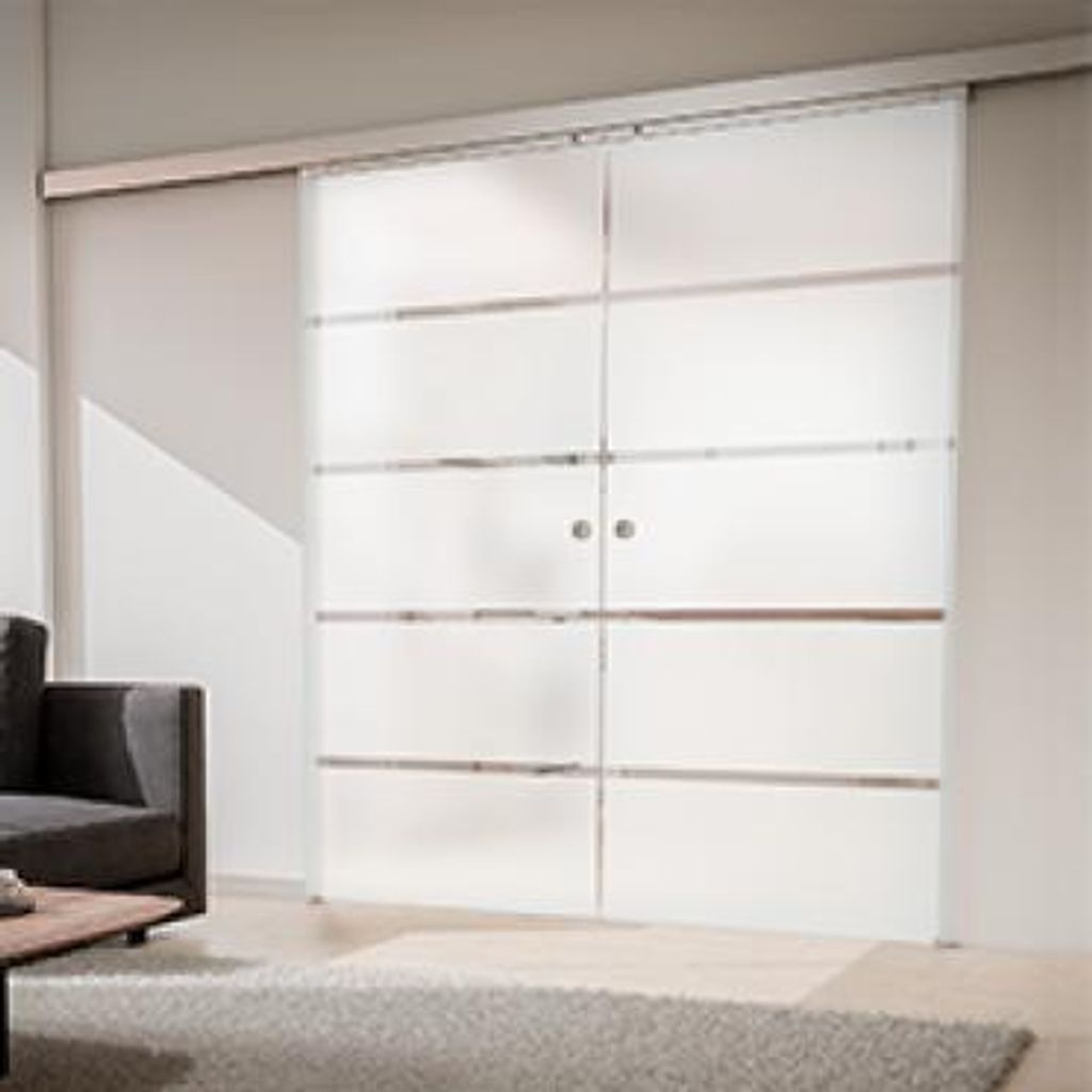 inova Doppelflügelige Glasschiebetür 1760 x 2035 mm, Produktbild 