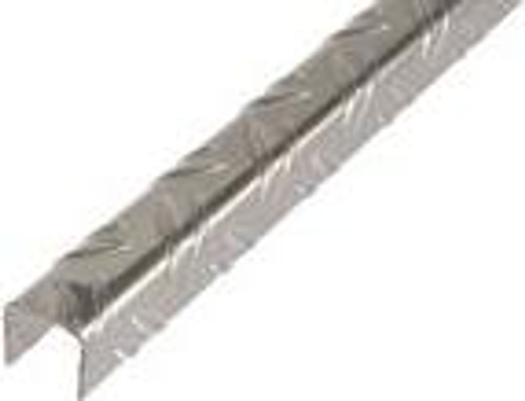 Alberts U-Profil mit Riffel Prägung Aluminium blank 29,5 x Produktbild 