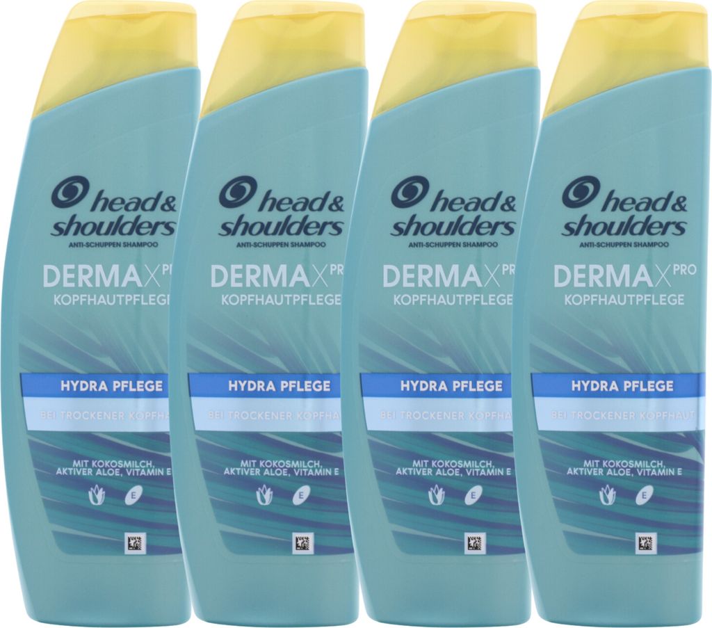 4 x Head & Shoulders DERMAXPRO Hydra Pflege Anti Schuppen Produktbild 