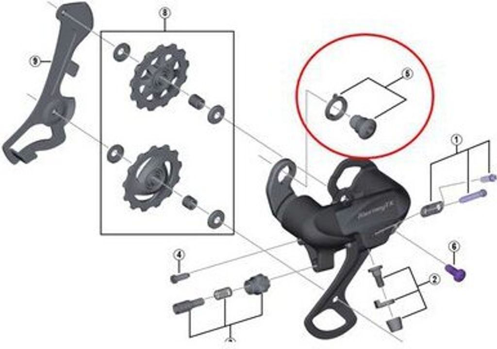 Shimano Tourney Tx800/tx35 Schraube Schwarz  Schwarz One Produktbild 