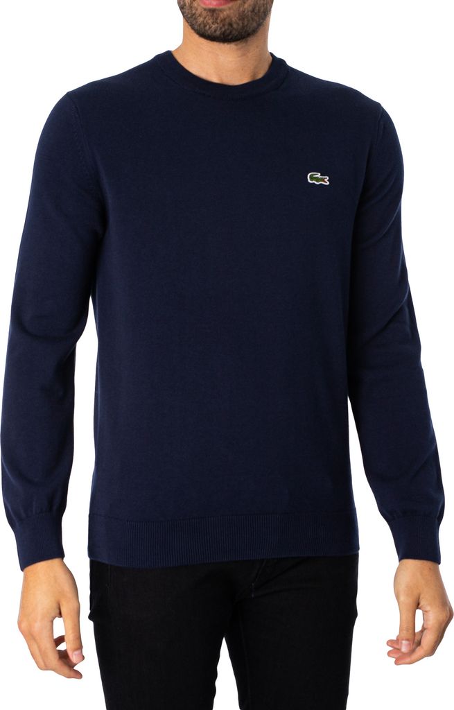 Lacoste Logo-Strick-Sweatshirt, Blau 3XL