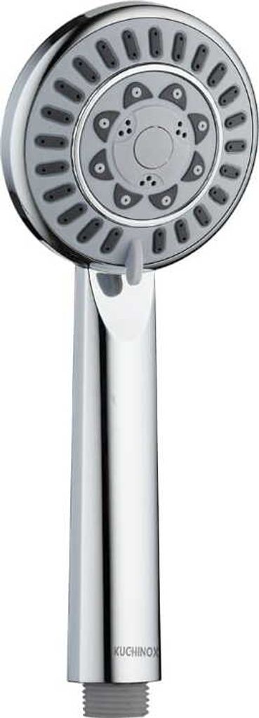 3-Funktions-Badezimmer-Duschkopf, Chrom, Silber