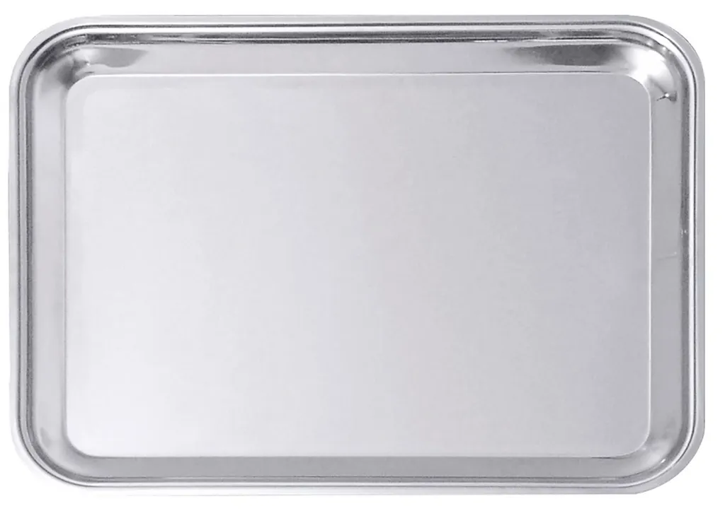 CONTACTO Plateau Inox 365 x 280 x 20 mm - Plat de Service Rectangulaire
