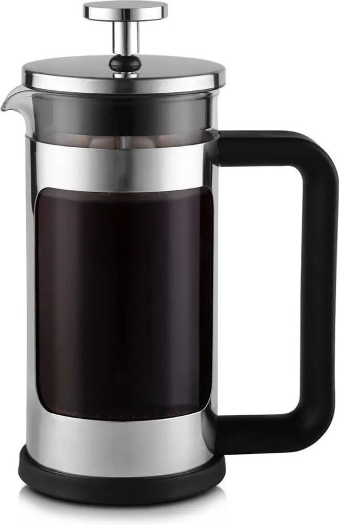 Cafetière et théière 350 ml en acier inoxydable argenté - Modèle Compact