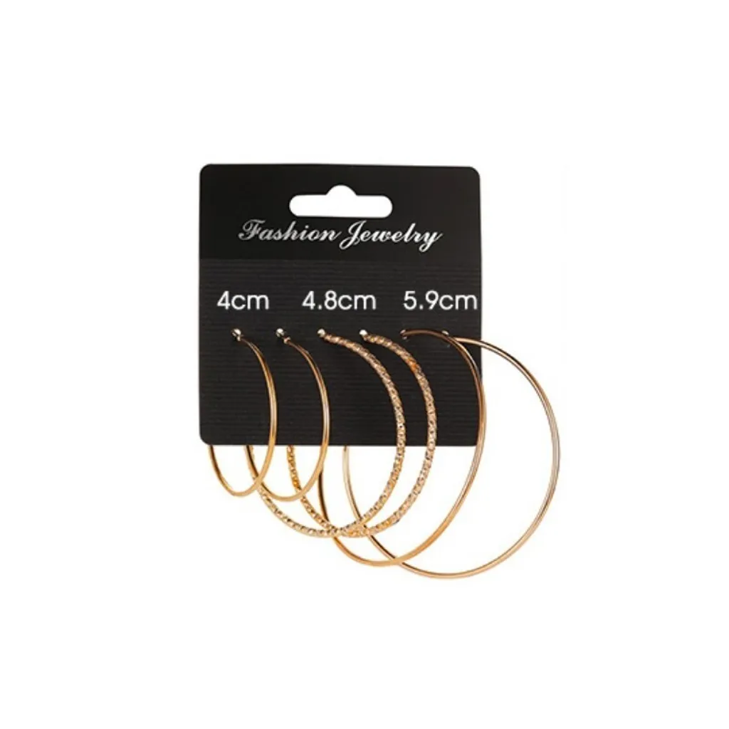 Set Orecchini Melany Carla Ladies: Il Tuo Kit da Viaggio Oro