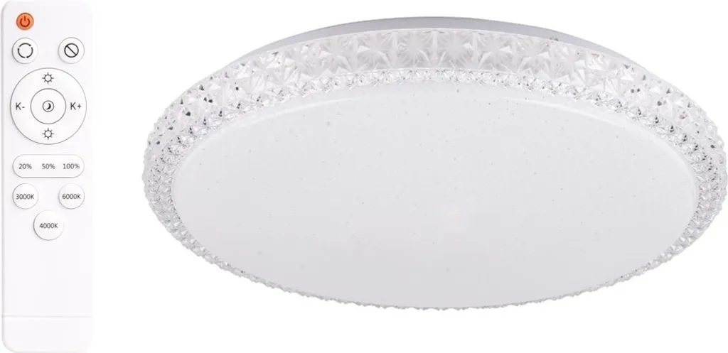 Plafonnier design IRINA Polux 310767, LED dimmable et télécommande IR - 11