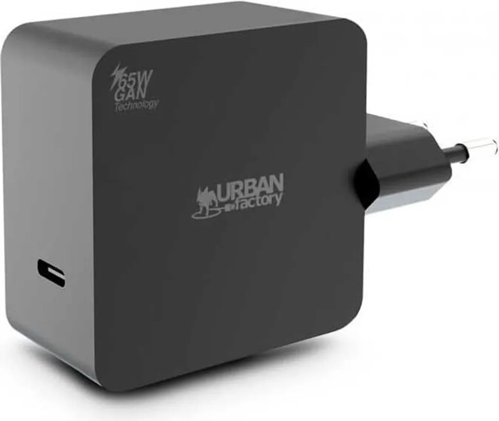 Chargeur USB-C 65W Urban Factory GPS65UF Transparent Design Compact
