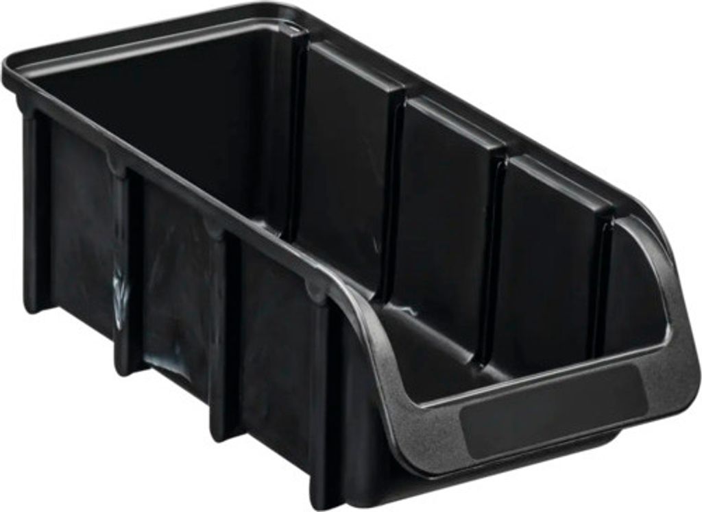 Sichtbox Hünersdorff Gr. 2/L Kunststoff schwarz Produktbild 
