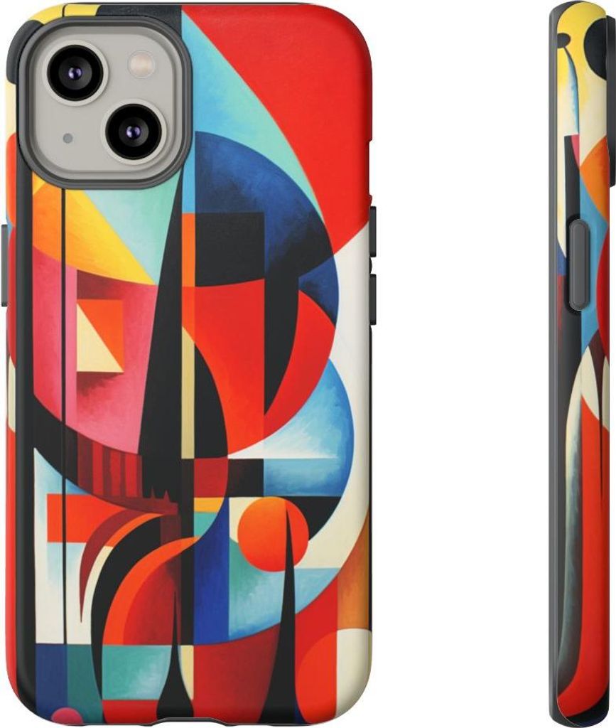 Abstrakte geometrische Komposition – Hülle Kompatibel mit iPhone 14