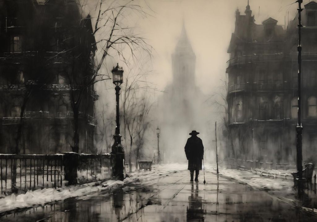 Poster 66,5x46,5cm Nebel über London