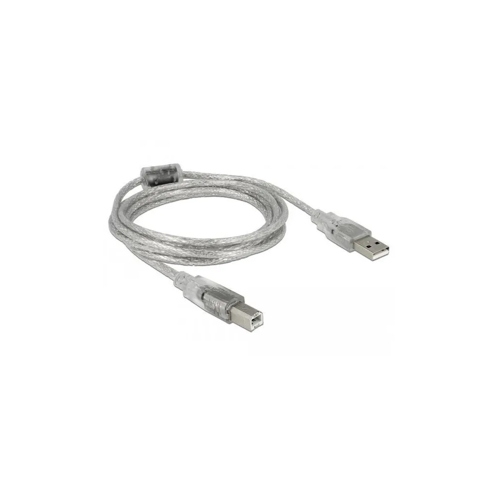 Câble USB 2.0 A-B Delock 2m transparent avec blindage haute performance - 3