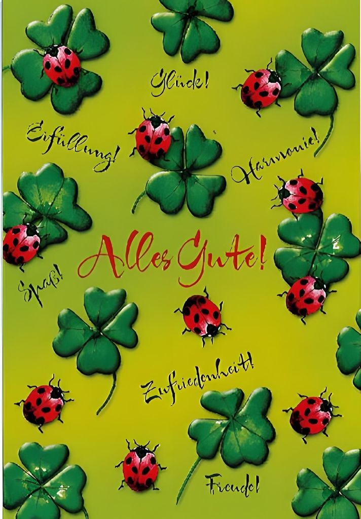 Cartolini Klappkarte mit Sprüchen 054 Alles Gute