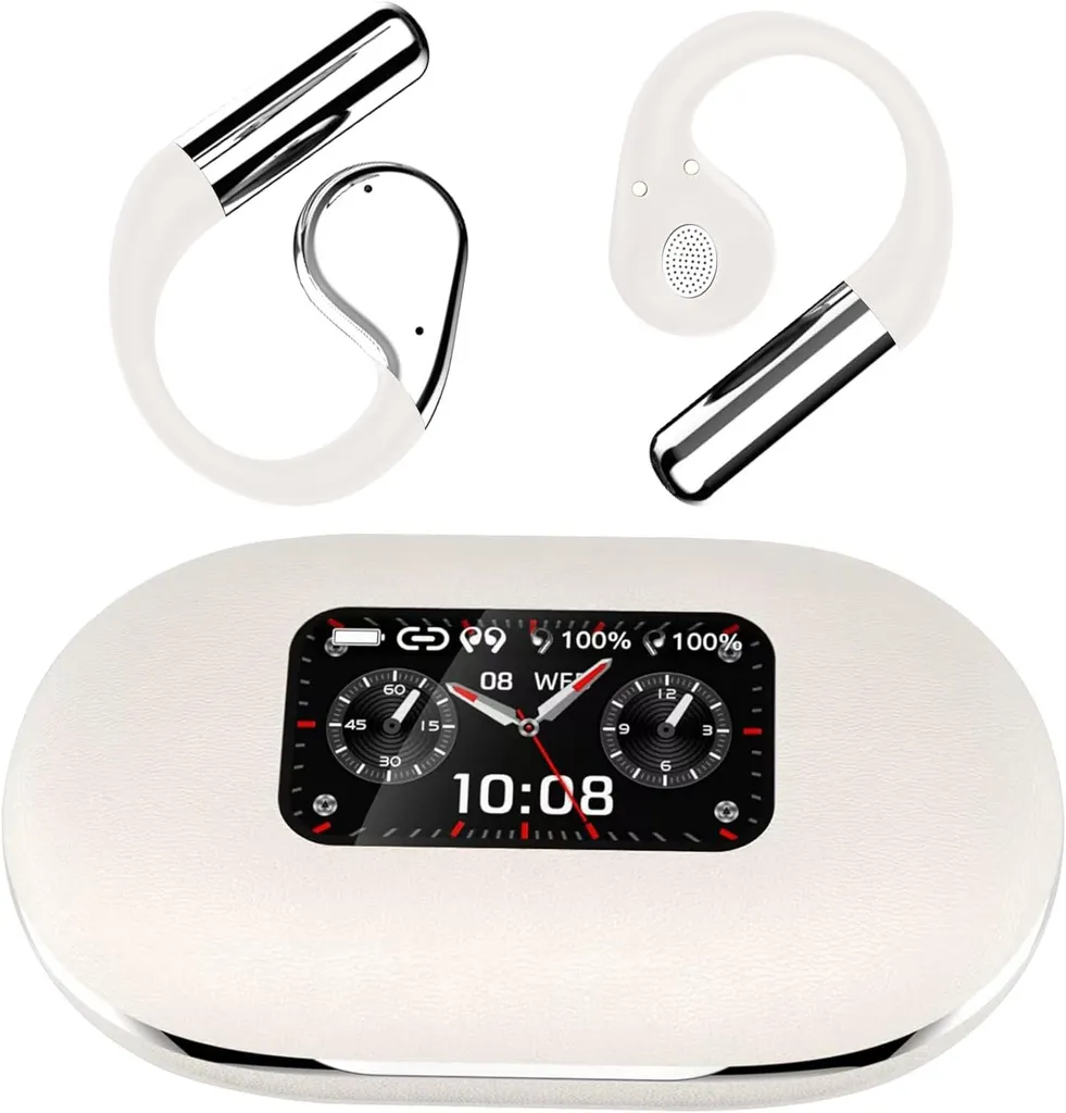 Cuffie Wireless Open-Ear Touchscreen | Design Elegante Bluetooth 5.4