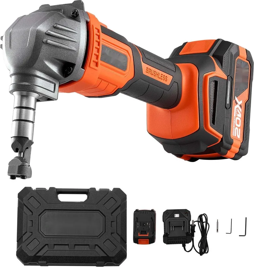 Coupe-tôle à batterie 18V pour acier et aluminium - Modèle portatif