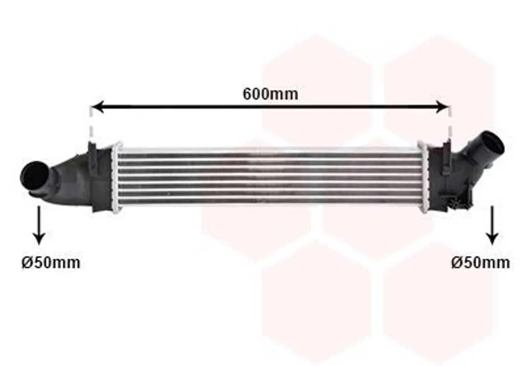 Refroidisseur d'air de suralimentation LLK pour Logan I Break Turbo