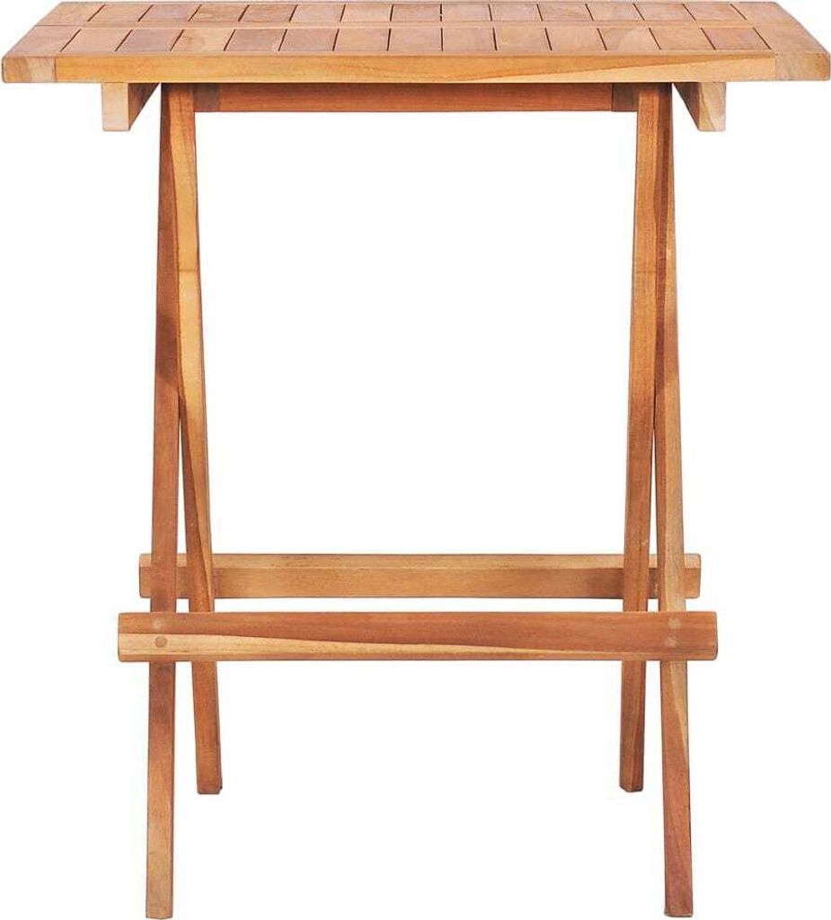 "Winter Sale" Gartentische - Braun Bistrotisch Klappbar 60x60x65cm Massivholz Teak DE1115129