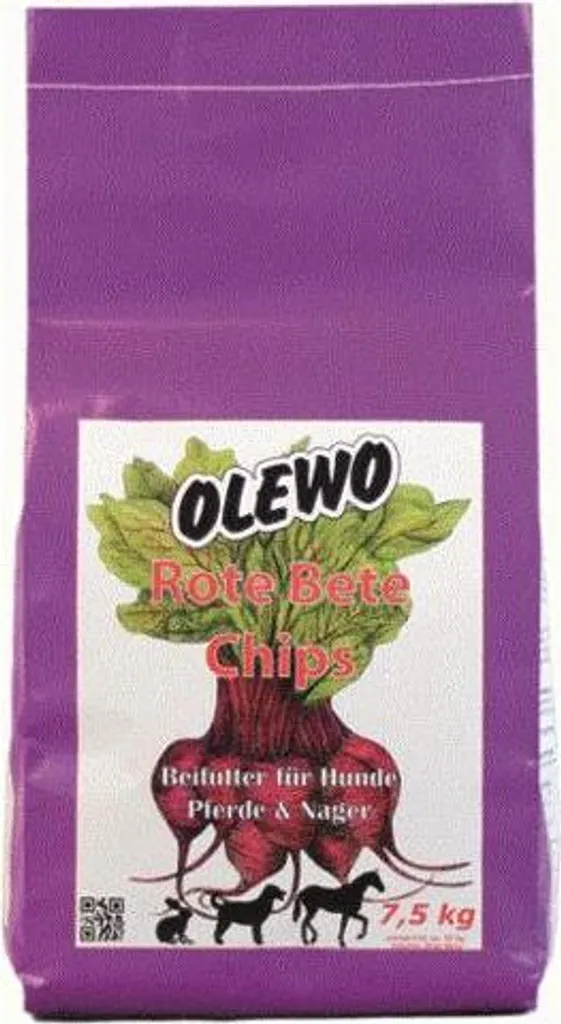Olewo 1kg Chips di Barbabietola Rossa | Integratore Naturale per Cani e Cavalli