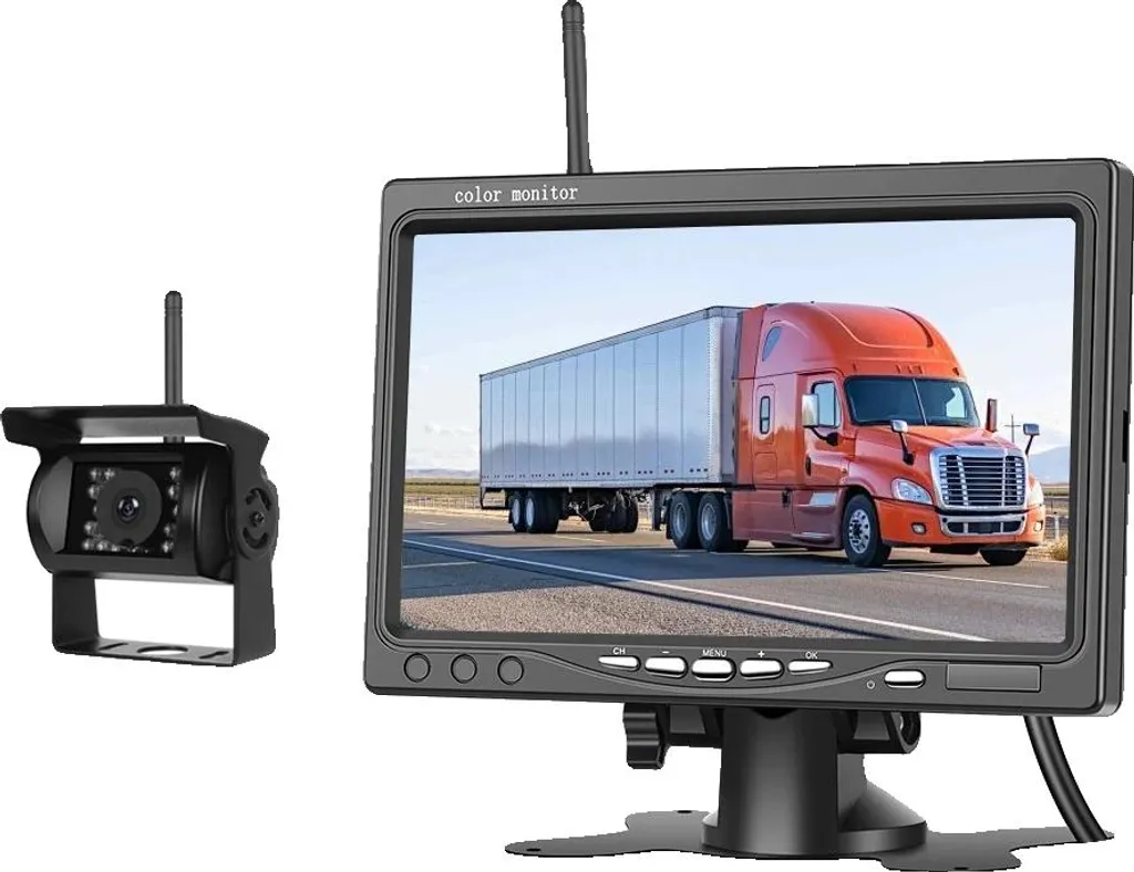 Monitor LCD Wireless Impermeabile per Sicurezza Flotte e Autocarri