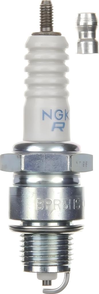Zündkerzen Set NGK 2x BPR5HS Zündkerze entstört, 12,7mm Kurzgewinde Ø 14,0mm Hex 20,8mm, Elektrodenabstand 0,85mm, Wärmewert 5, 6222