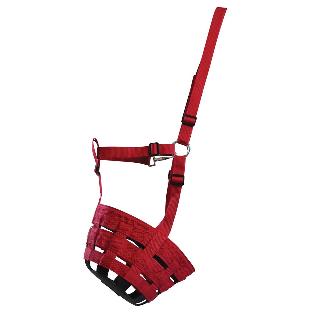 Waldhausen Fressbremse 5-fach verstellbar, Größe:XWB, Farbe:rot