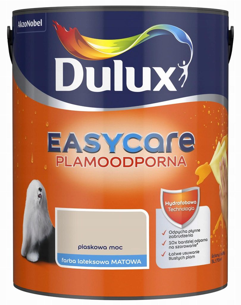 Latex-Wandfarbe Innen Matt Sepia 5L – schmutzabweisend, Produktbild 